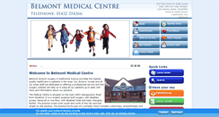 Desktop Screenshot of belmontmedicalcentre.co.uk