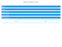 Tablet Screenshot of belmontmedicalcentre.co.uk